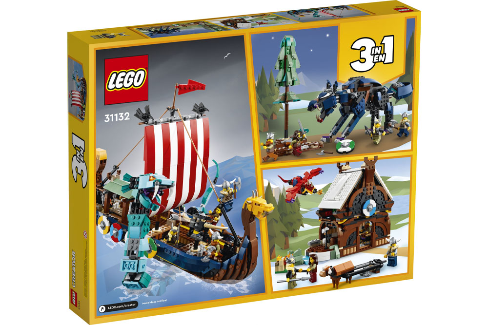 LEGO® Creator 3in1 Wikingerschiff mit Midgardschlange
