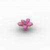 Blume mit Stab und kleinem Stiftloch (versch. Farben)