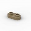 Platte 1 x 2, rund mit offenen Noppen