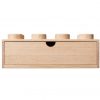 Holzschubkasten 2×4 hell Schubkasten mit 8 Noppen aus Eichenholz