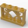 Zaun 1 x 4 x 2 Ornament mit 4 Noppen