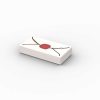 Fliese 1 x 2, Bedruckt mit Umschlag und Wachssiegel