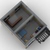 Kleines Apartmenthaus mit Pizzaria (Download)